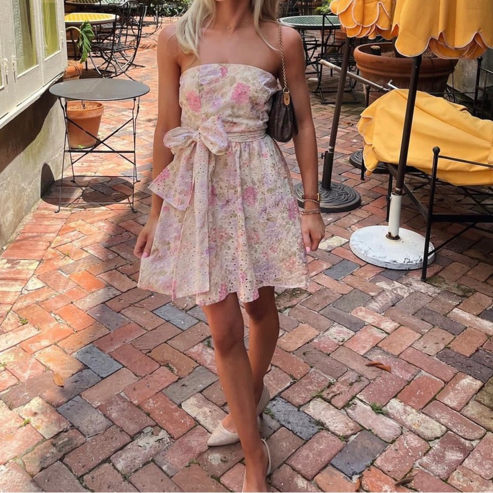 KITURA MINI DRESS - PINK FLORAL